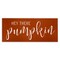 Hey There Pumpkin Romantic Calligraphy Script Autumn Theme Canvas Art